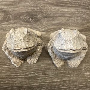 Set of 2 Fun Frog Door Stoppers/Pot Holders